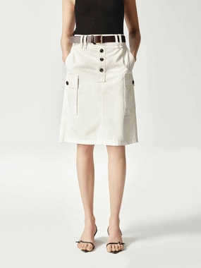 Flexible Durability Include Belt Straight Skirt