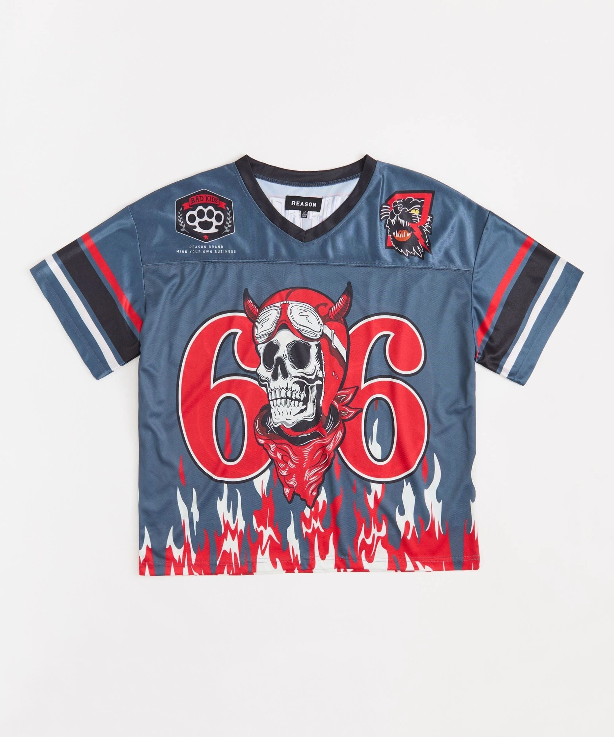 Football Jersey 66 - Grey HypoallergenicFabric BioBased Fiber