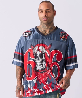 PolyesterBlend Football Jersey 66 - Grey
