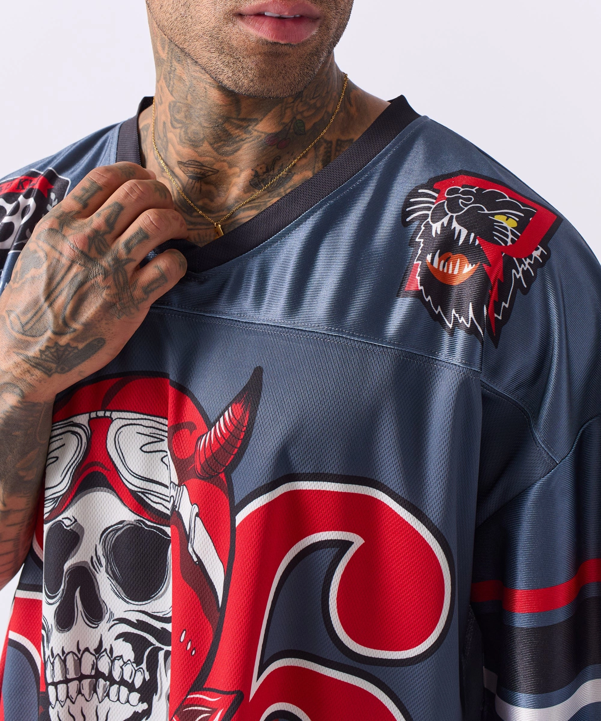 Reinforced Seams NoTagLabel Football Jersey 66 - Grey