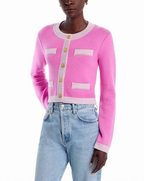 Elif Cardigan In Pink Ergonomic Sleeve Design Comfortable Layer