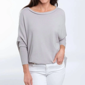 Comfortable Look Cozy Warmth Halsey Dolman Sweater In Grey