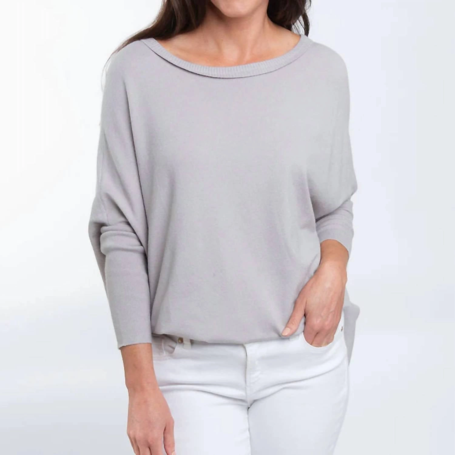 Comfortable fit Winter Cozy Halsey Dolman Sweater In Grey