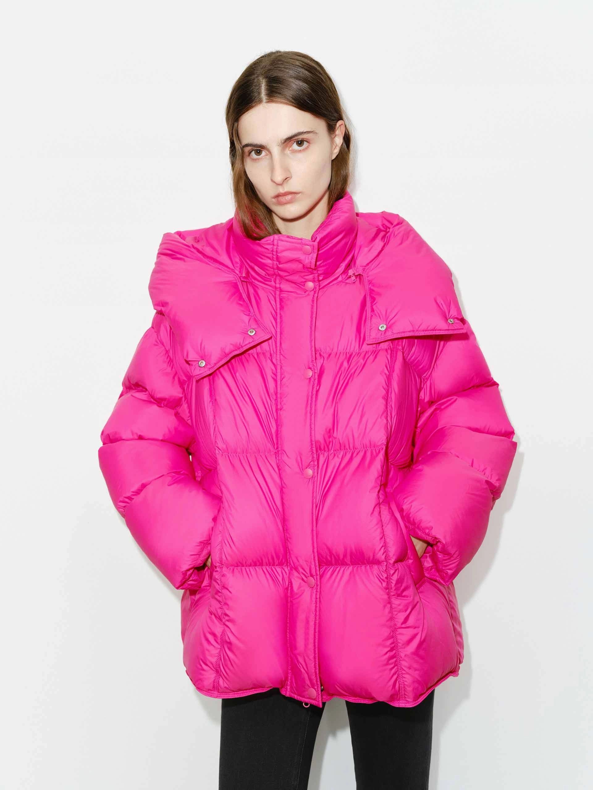 BreathableLining Funnel Neck Puffer Jacket
