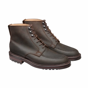 Classy Fit Galway 3 Dark Brown Hatch Grain Rough-Out Suede
