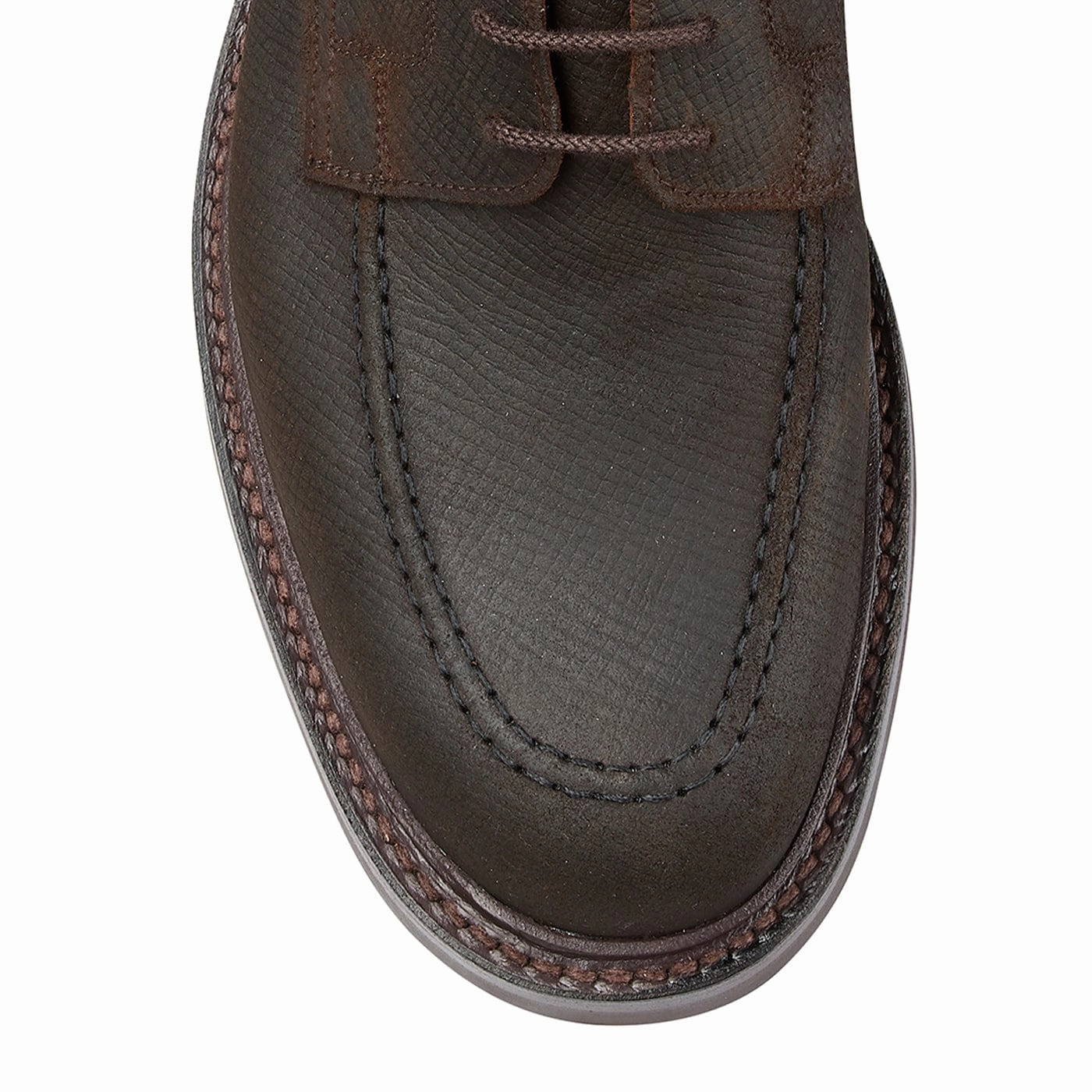 Workwear Option All Rounder Galway 3 Dark Brown Hatch Grain Rough-Out Suede