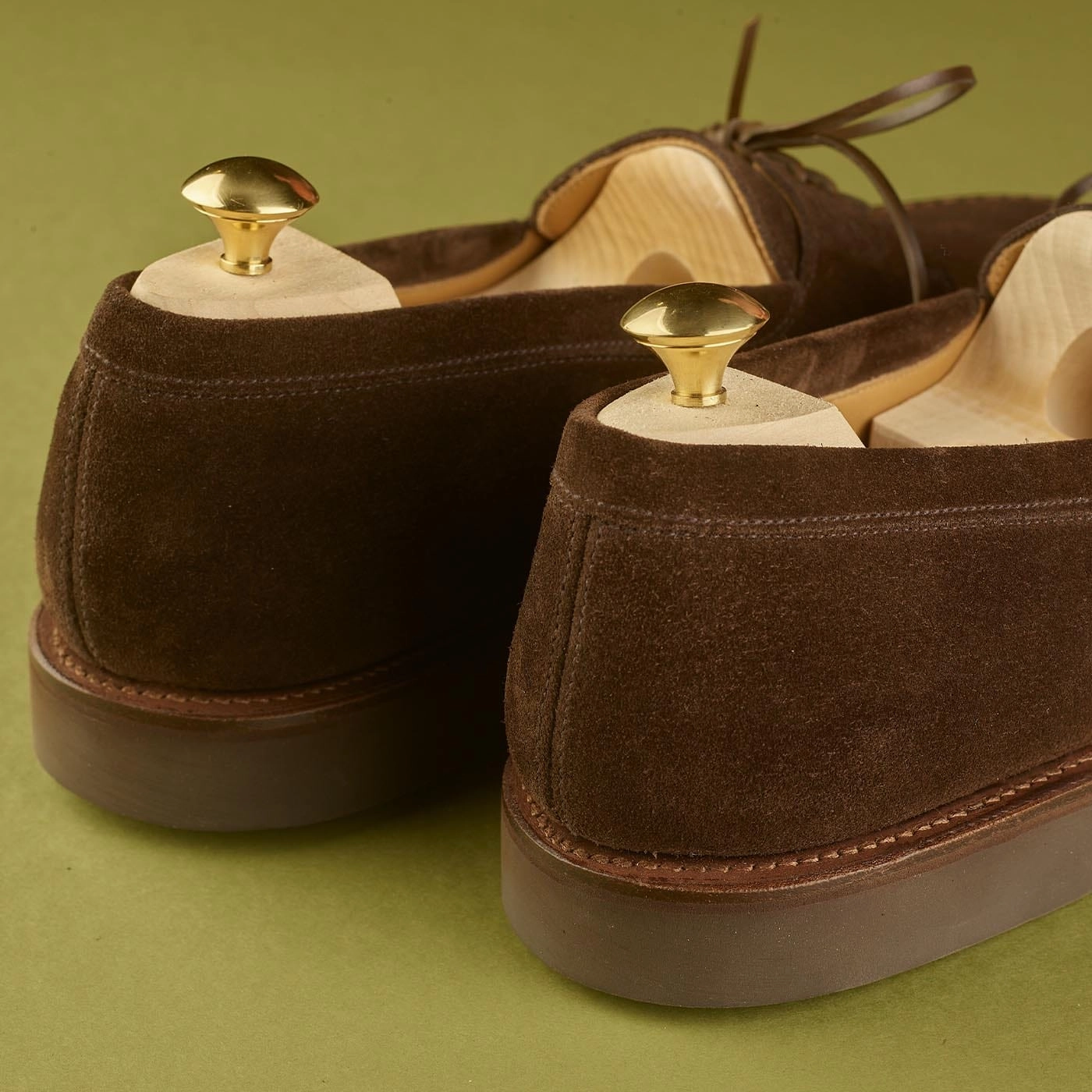 Falmouth Dark Brown Suede Bold Dash Premium Leather Shoes