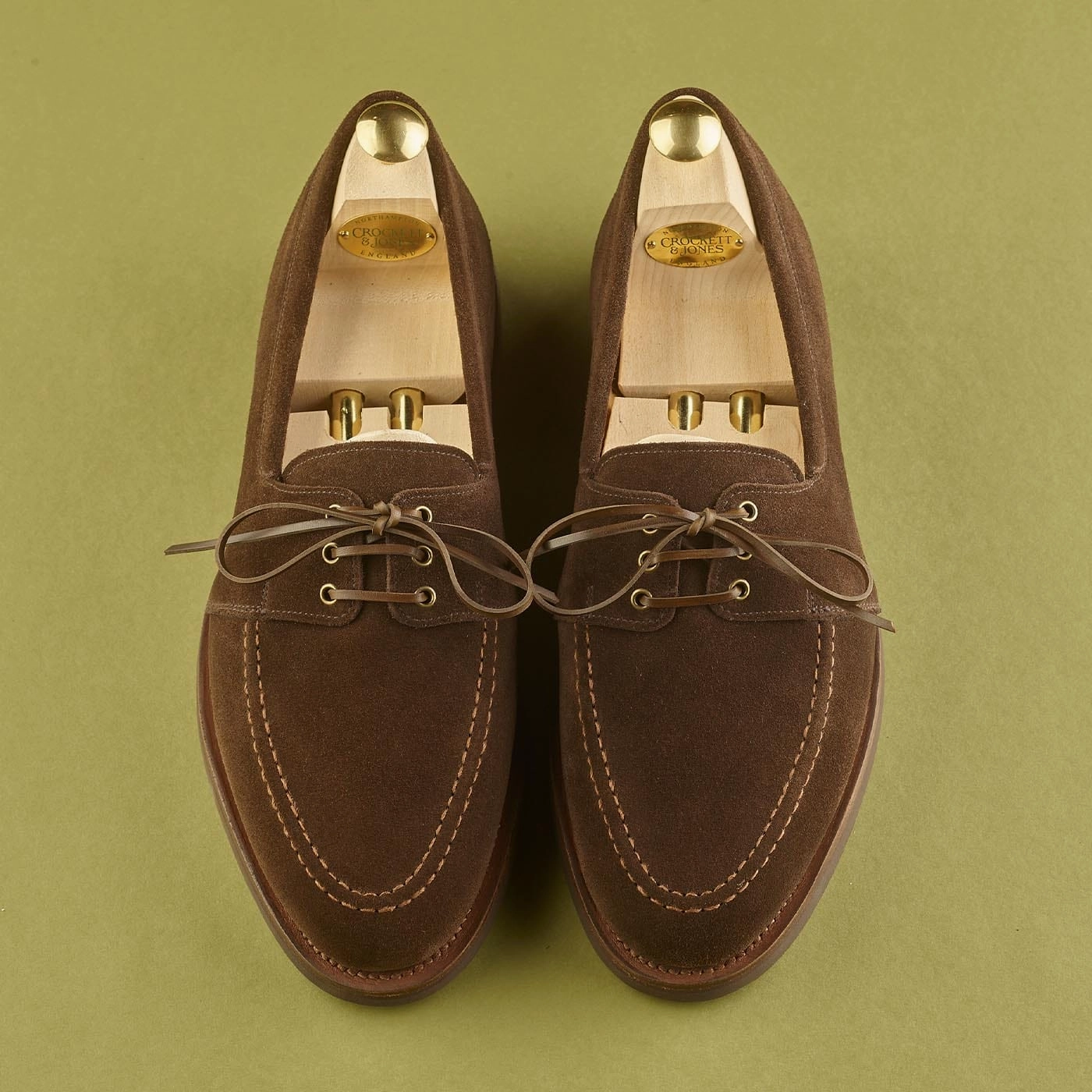 Practical Everyday Shoes Park Day Falmouth Dark Brown Suede