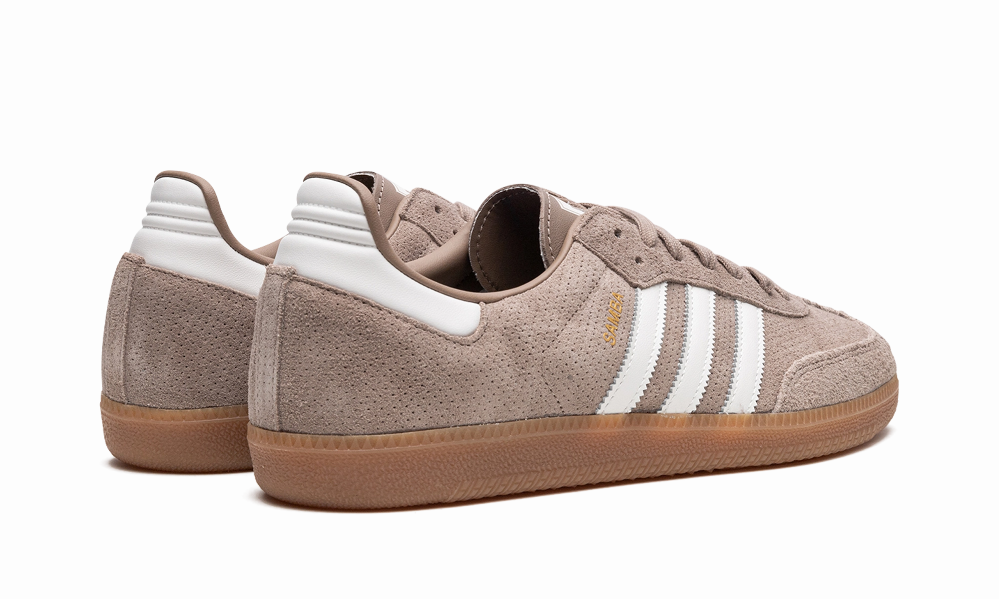 Samba OG "Chalky Brown Gum" Textured Surface On Track