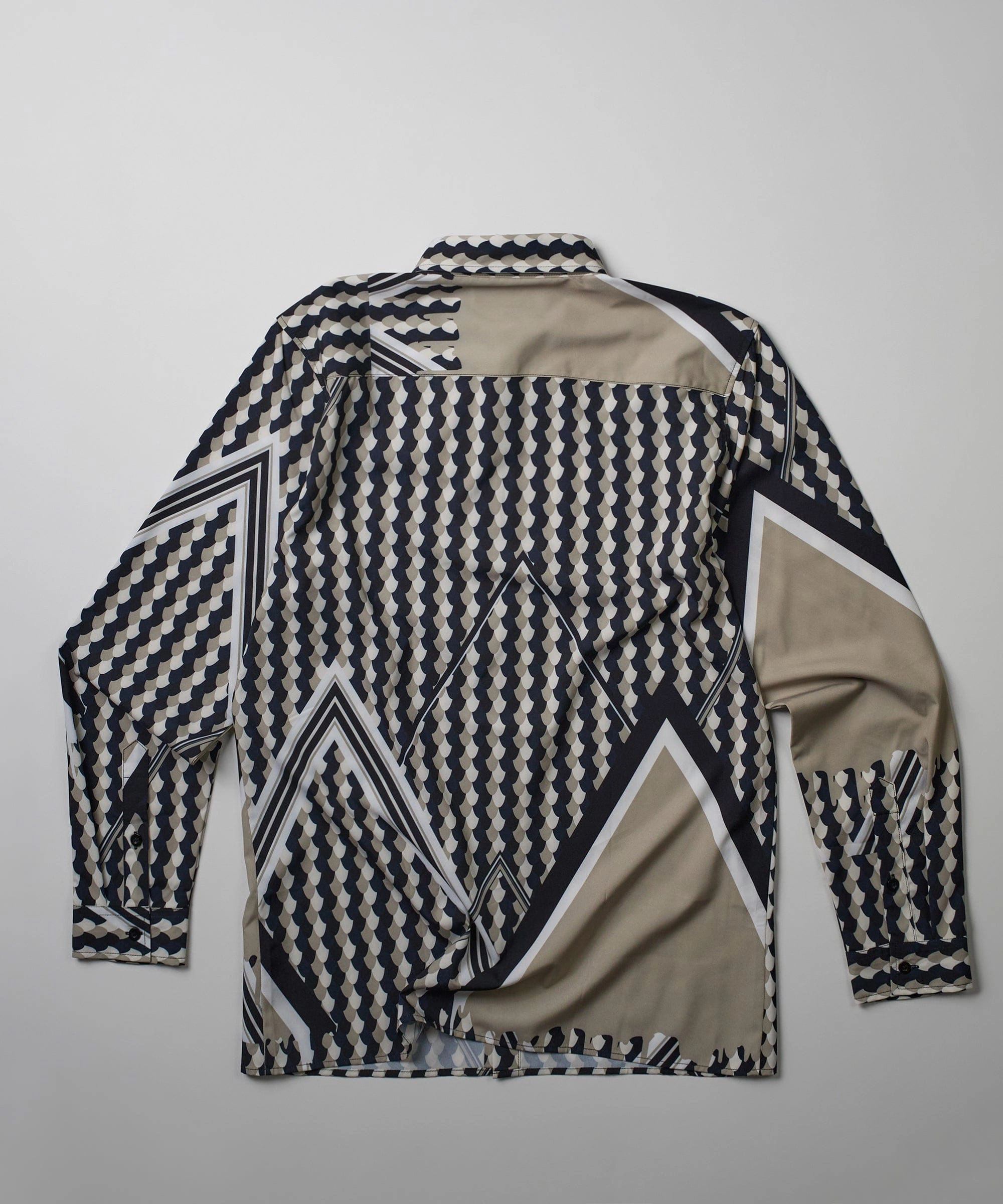 PaddedInsulation Geo Print Long Sleeve Woven Shirt