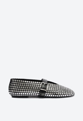 Eiza Studs Ballet Flat Padded collar Gym Glow