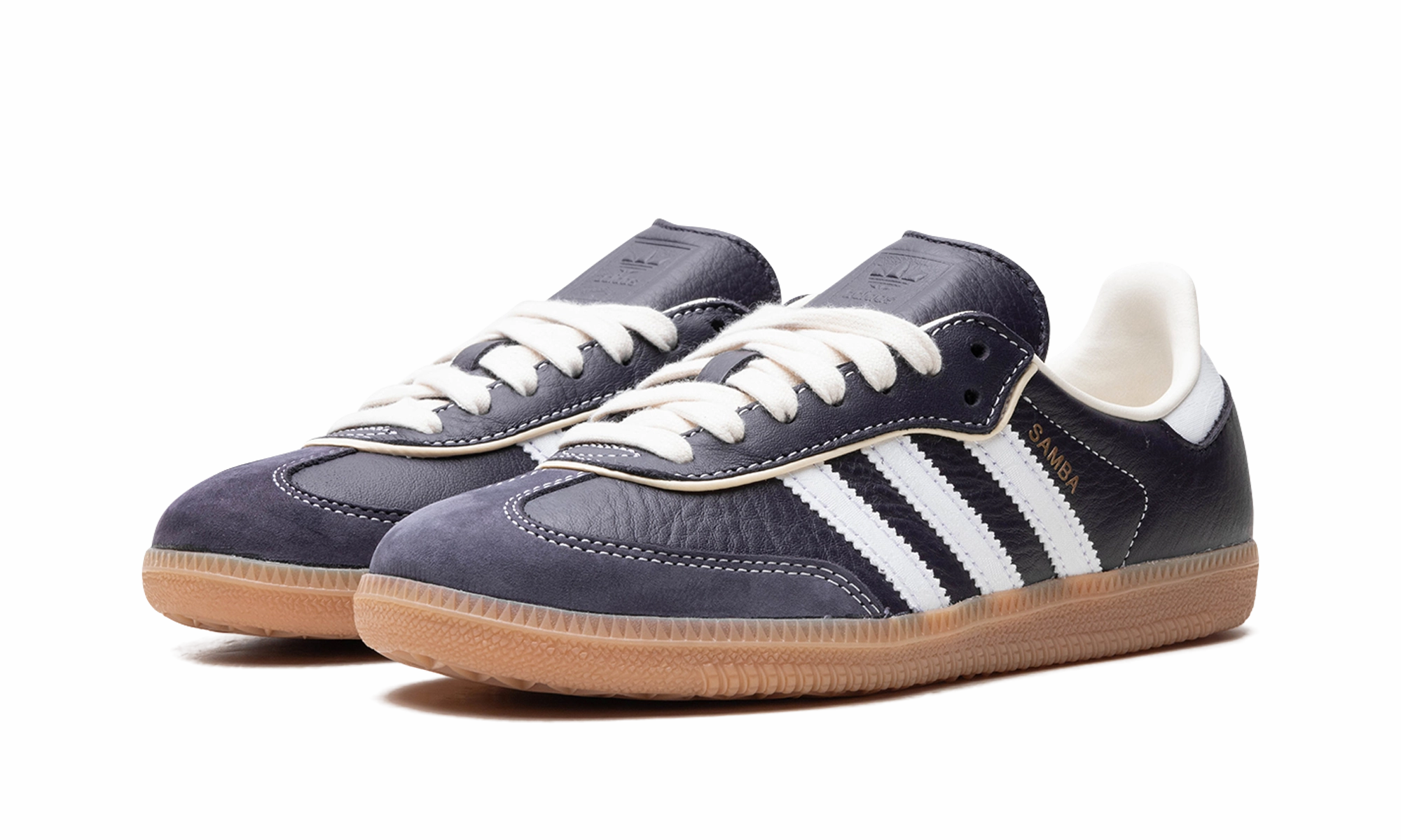Samba OG WMNS "Aura Black" Padded collar design Ankle Room