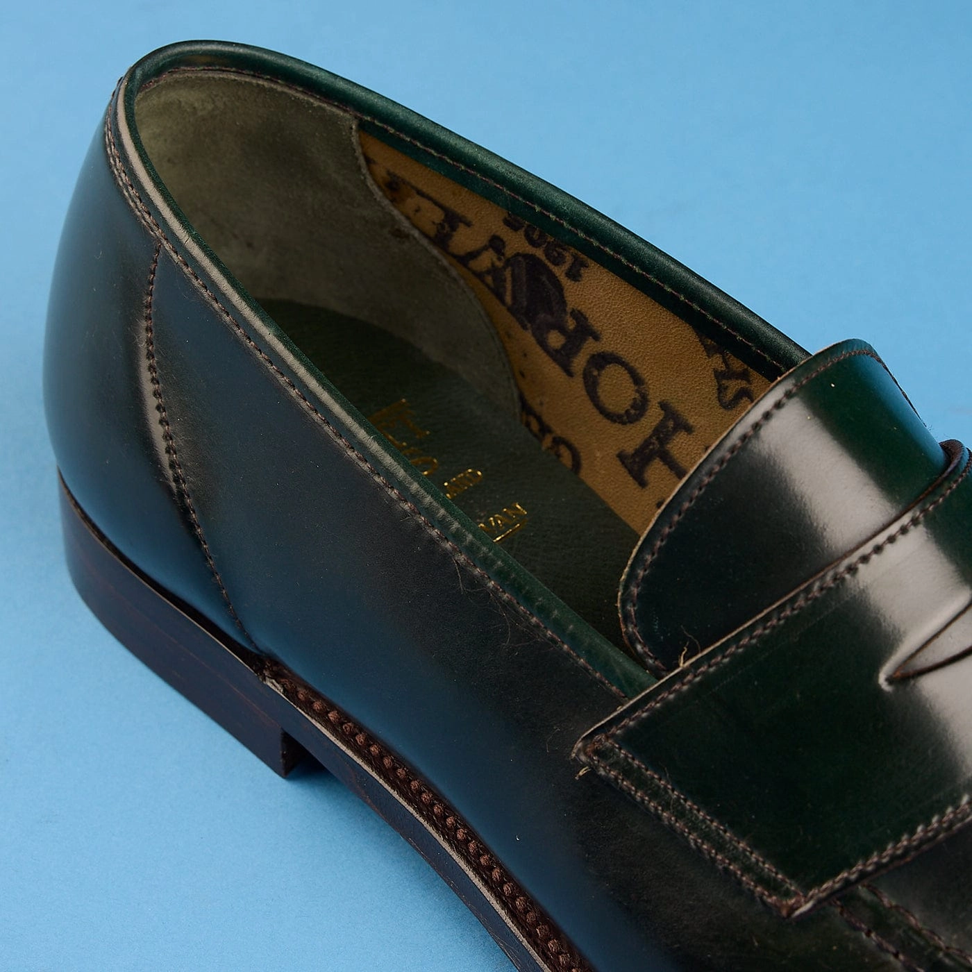 Wide Lane Waterproof Option Harvard 2 Green Cordovan