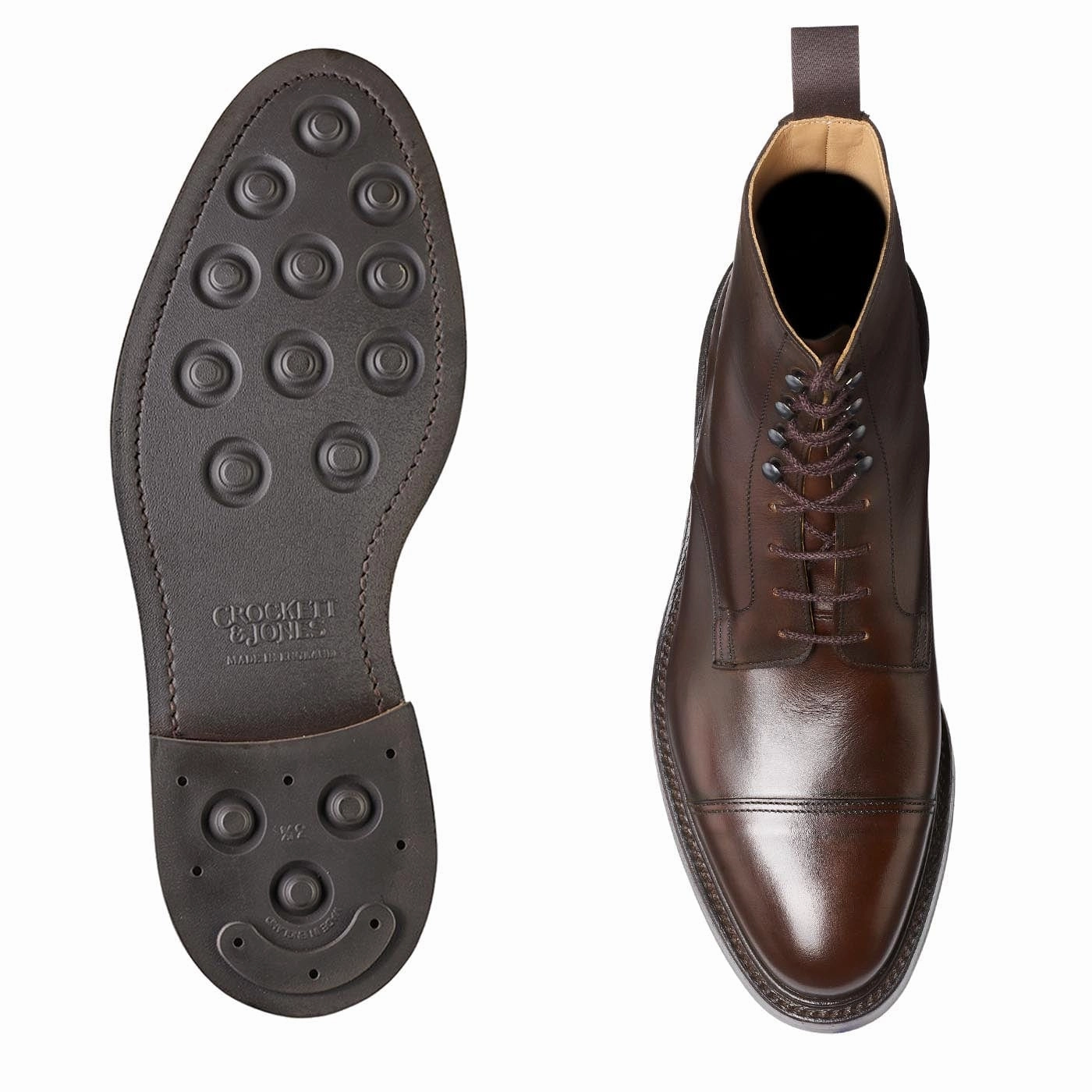 Sturdy Build Argyll Dark Brown Wax Calf