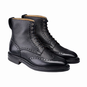 Grace 2 Black Calf & Black Scotch Grain Outdoor Tough synthetic material