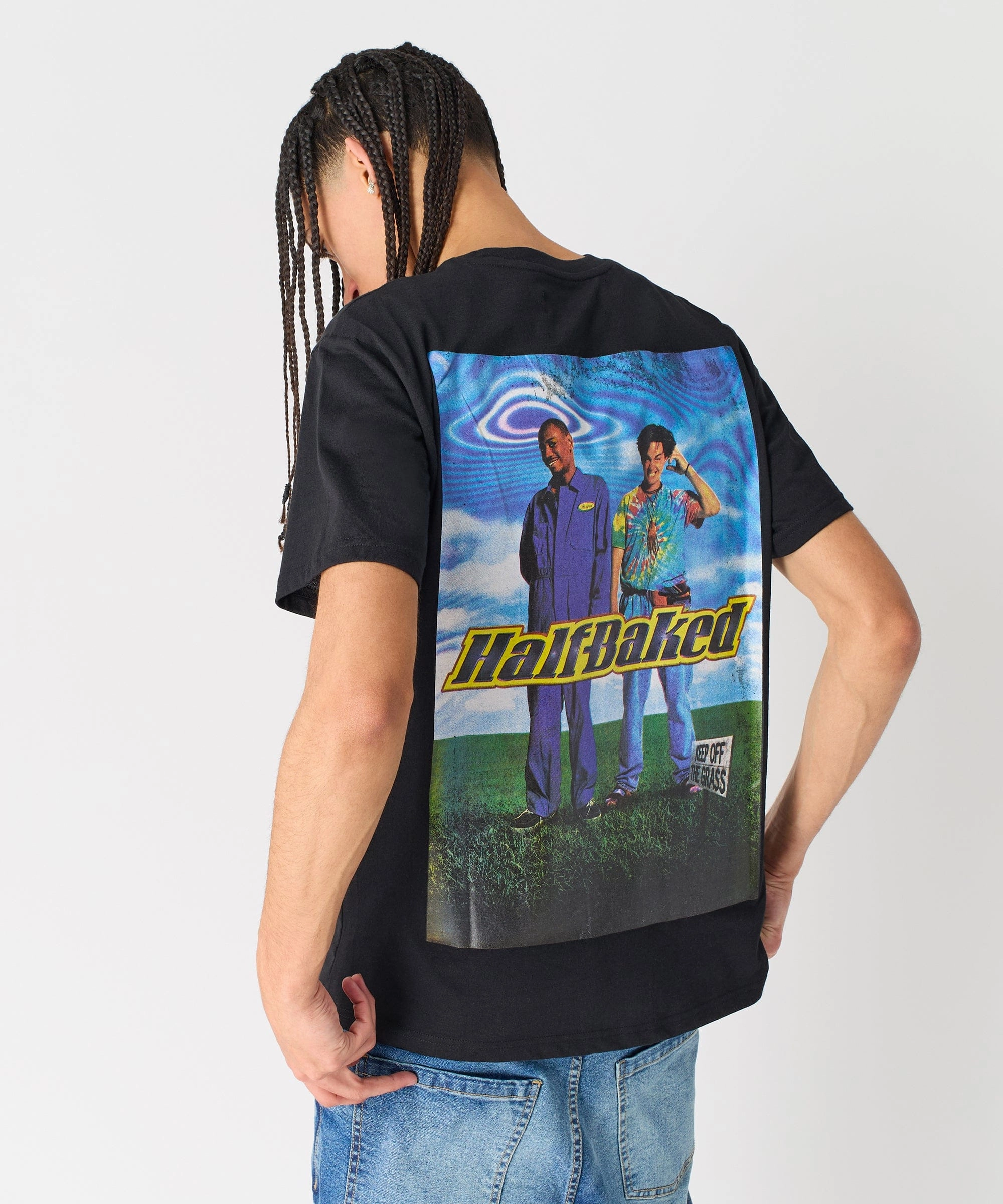 Half Baked Logo Short Sleeve Tee - Black HighNeckline ConvertibleCollarSystem