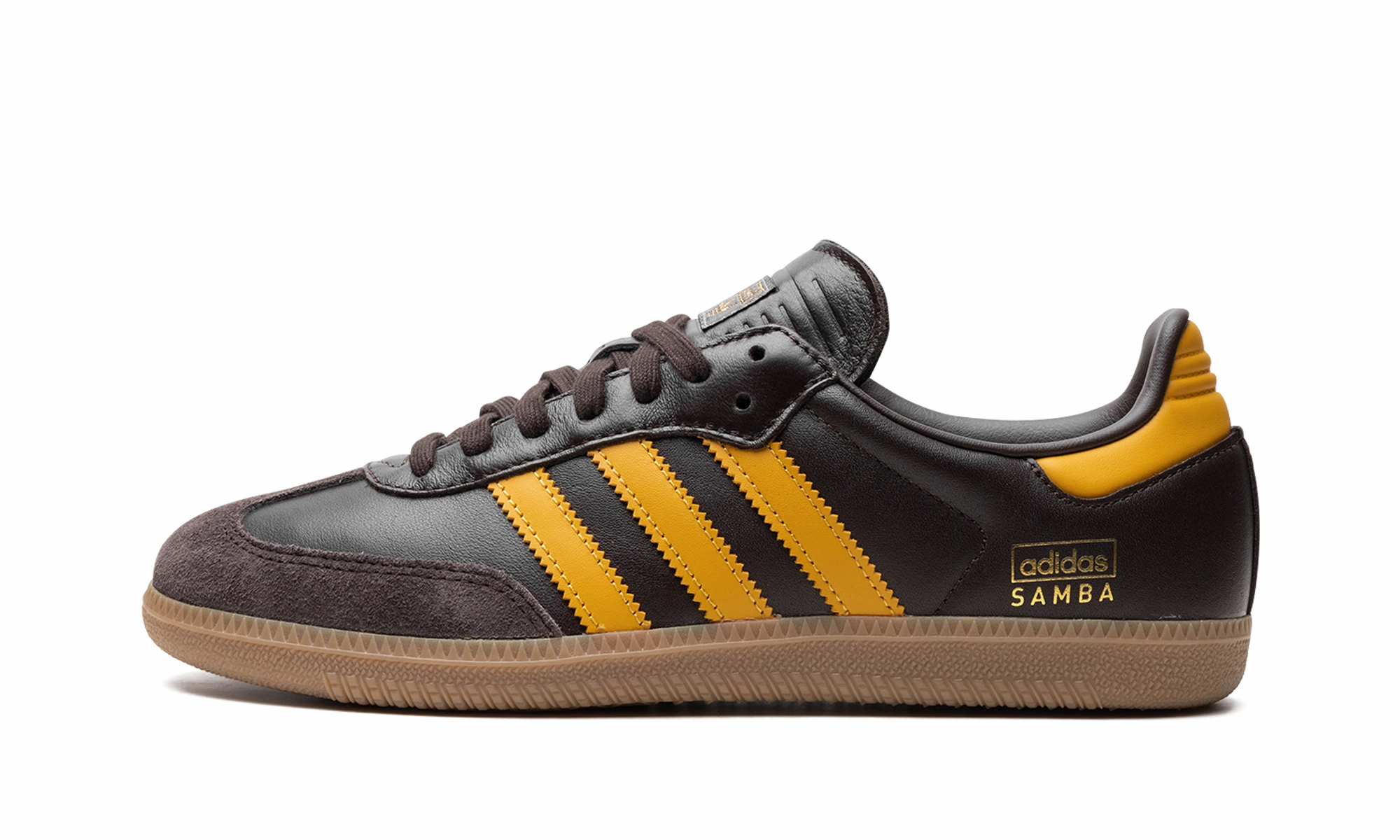 Samba OG "Dark Brown Preloved Yellow" Bronze Warm Soft Steps