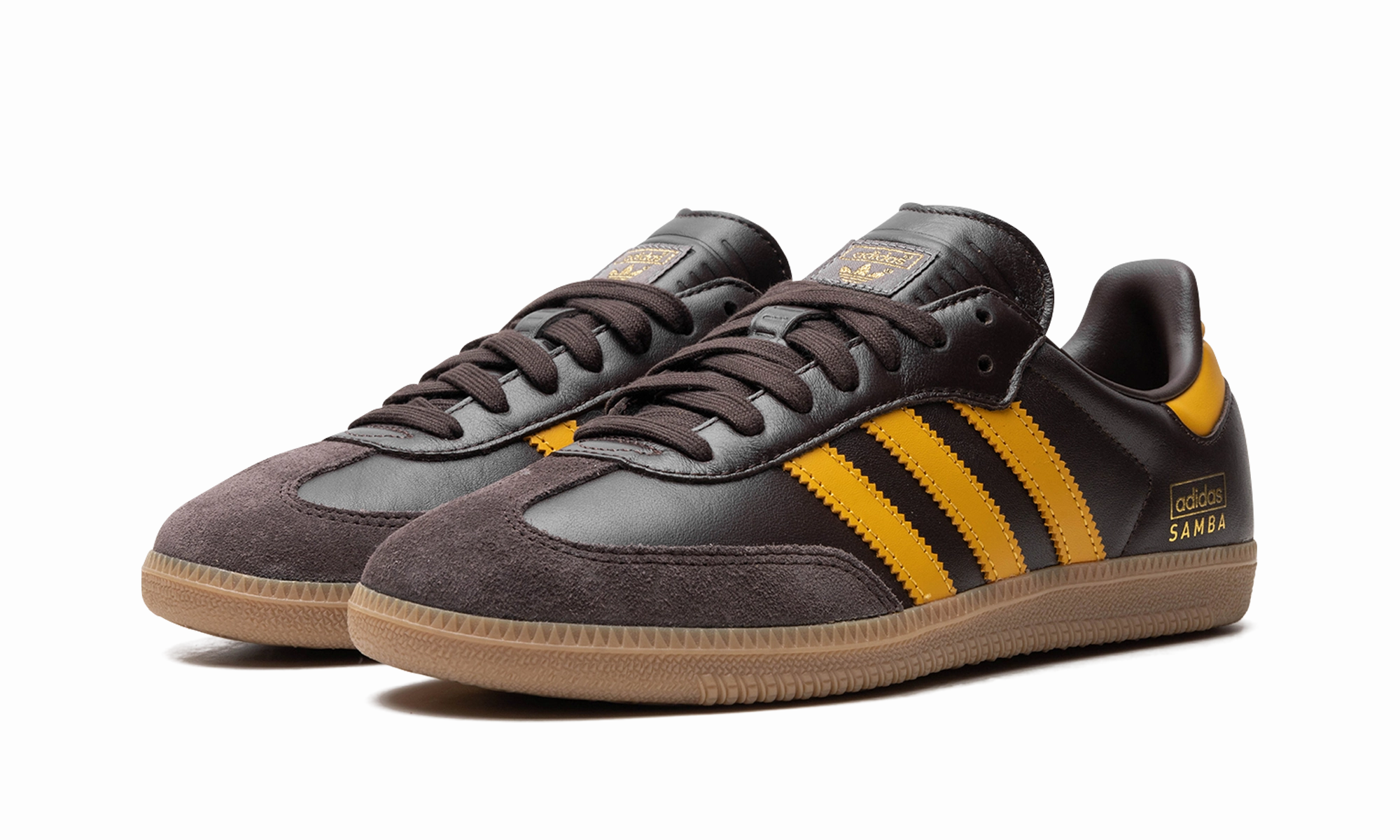 Galaxy Hike Samba OG "Dark Brown Preloved Yellow"