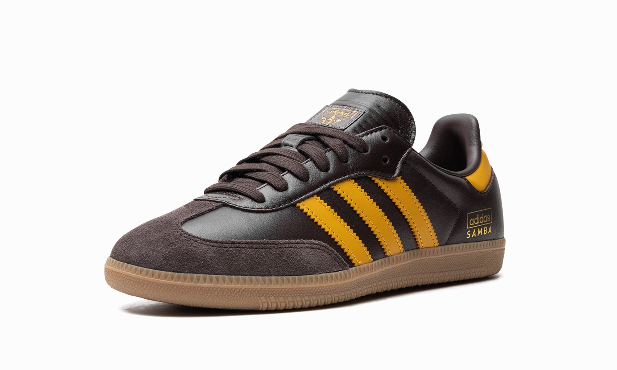 Child Run Samba OG "Dark Brown Preloved Yellow"
