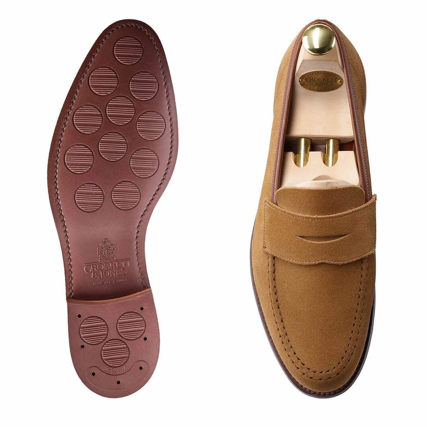 Toe Power Knit Upper Harvard 2 Camel Suede