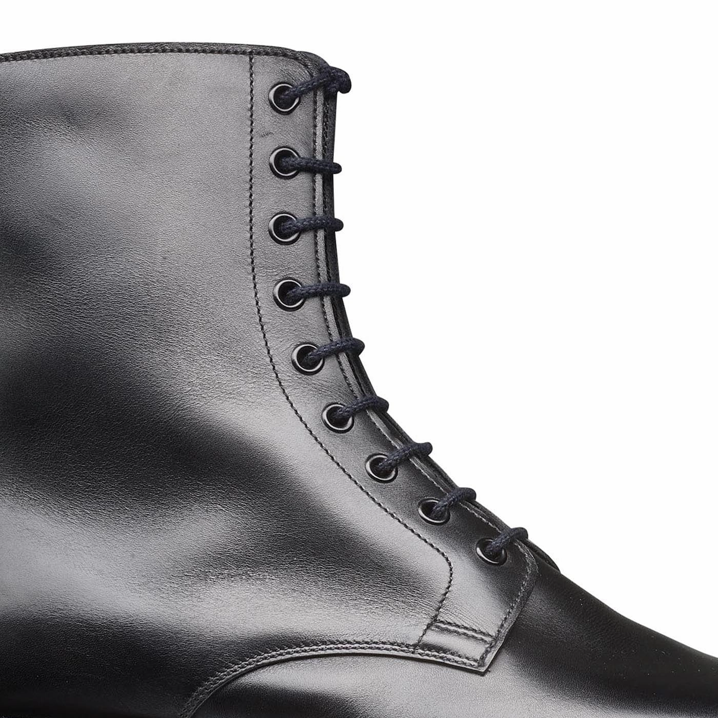 Hazel Black Wax Calf Toe Protection