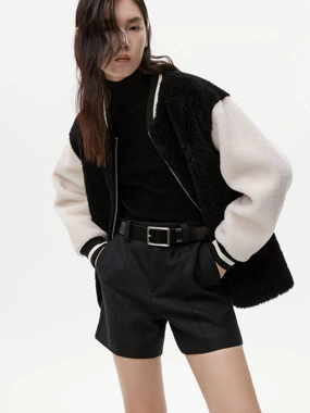 Thermo Regulating Lightweight Warmth Core Heavy Wool Bomber Jacket