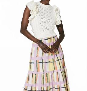Cozy Warmth Hedda Sleeveless Sweater In Ivory