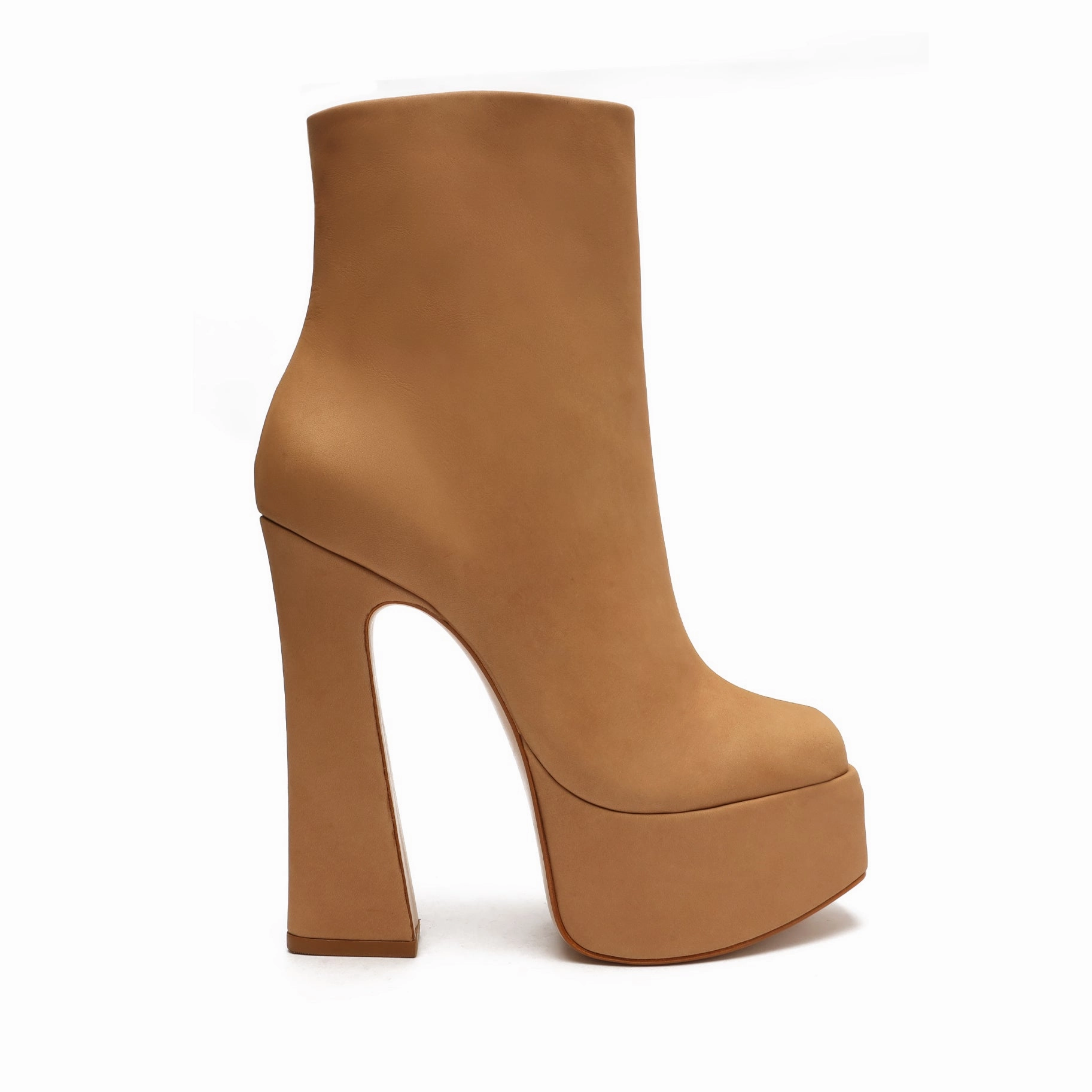 Slim Silhouette Dolores Platform Nubuck Bootie