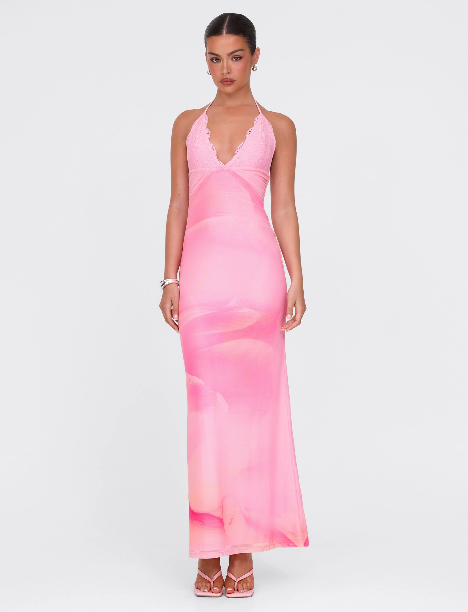 Day-to-evening dress DENAE MAXI DRESS - PINK : FLORAL : PINK BLOSSOM