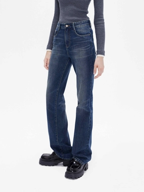 Couple Look Lightweight Elegant Party Look Winter Warmth High Rise Straight Jeans
