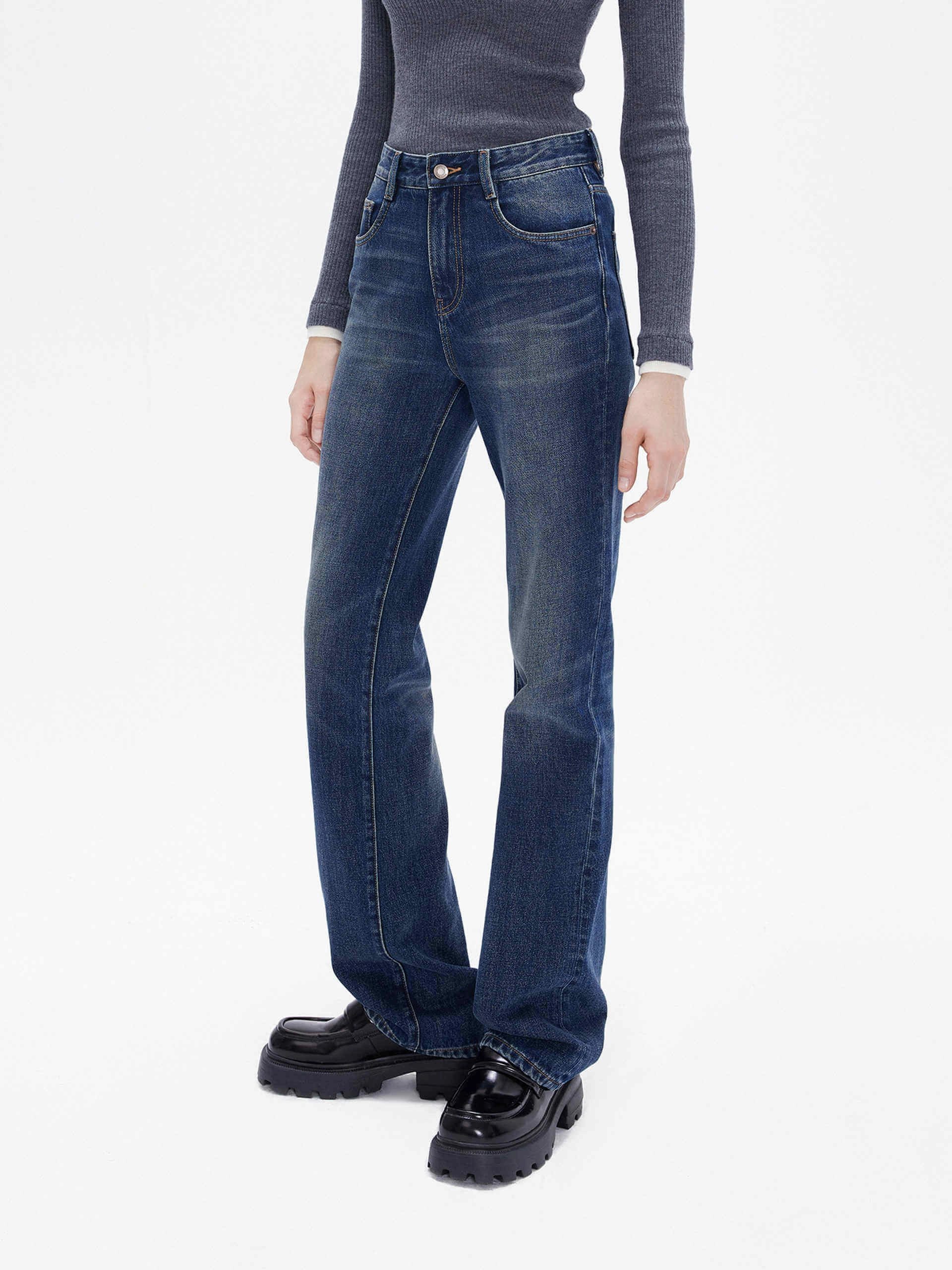 Affordable Beach Day High Rise Straight Jeans