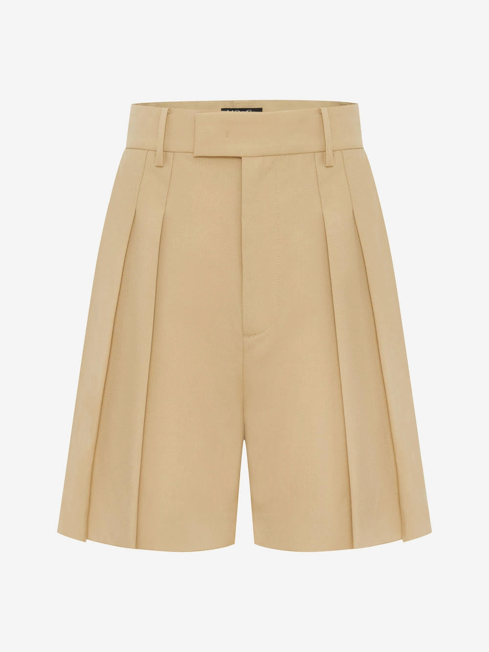 Versatile Layer Chafe-Free Fit Wool-blend Pleated Culottes