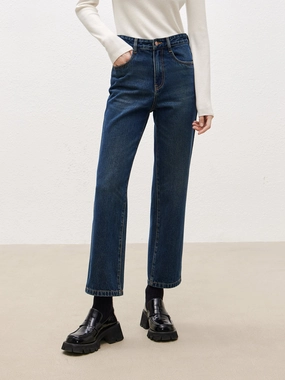 Vintage Lover Loose High Waist Ankle Jeans with Straight