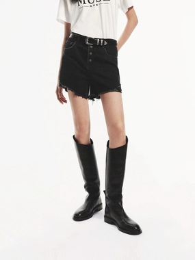 High Waist Cotton Shorts NoiseReducingFabric