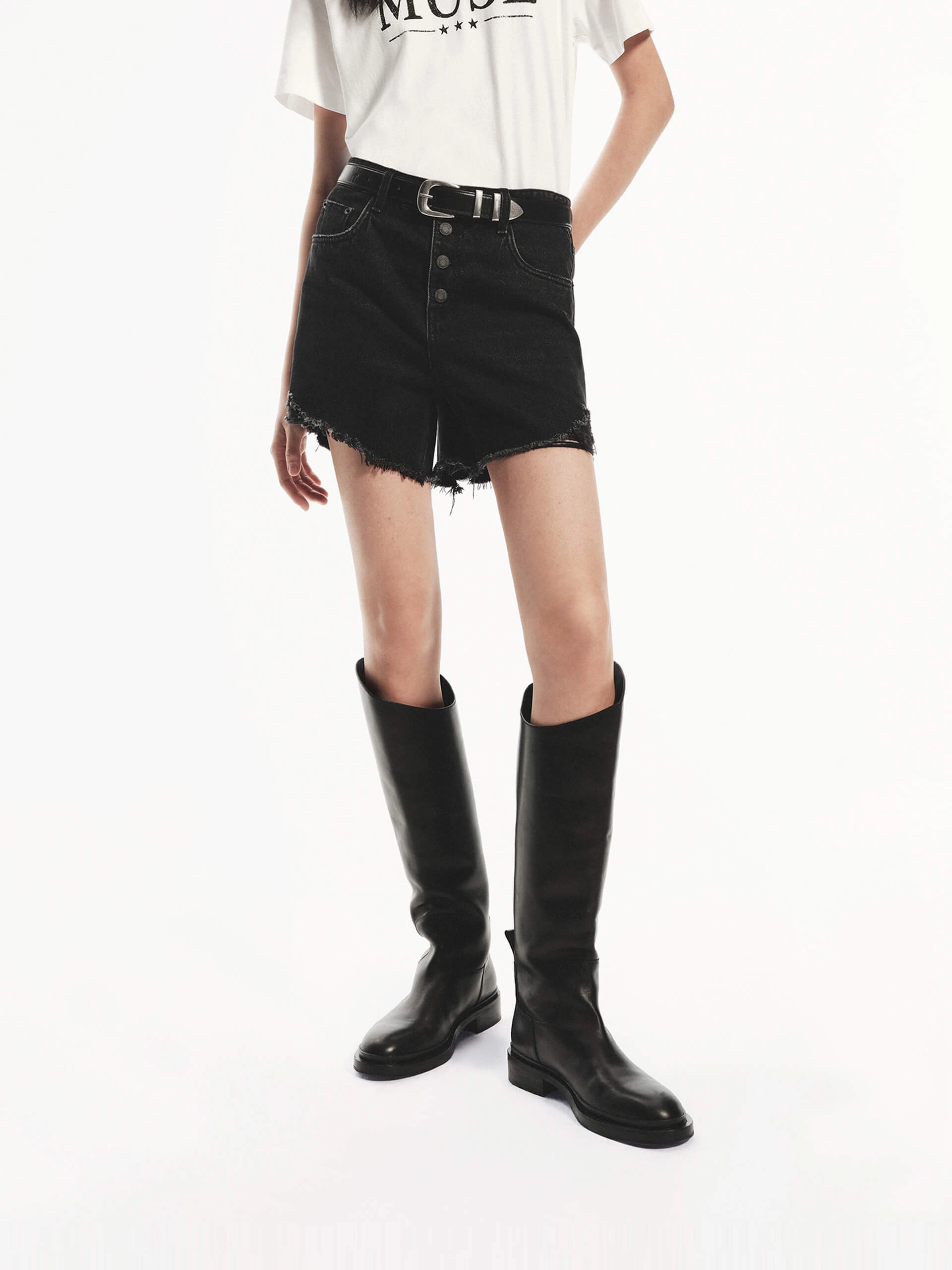 MultiPocketSystem High Waist Cotton Shorts