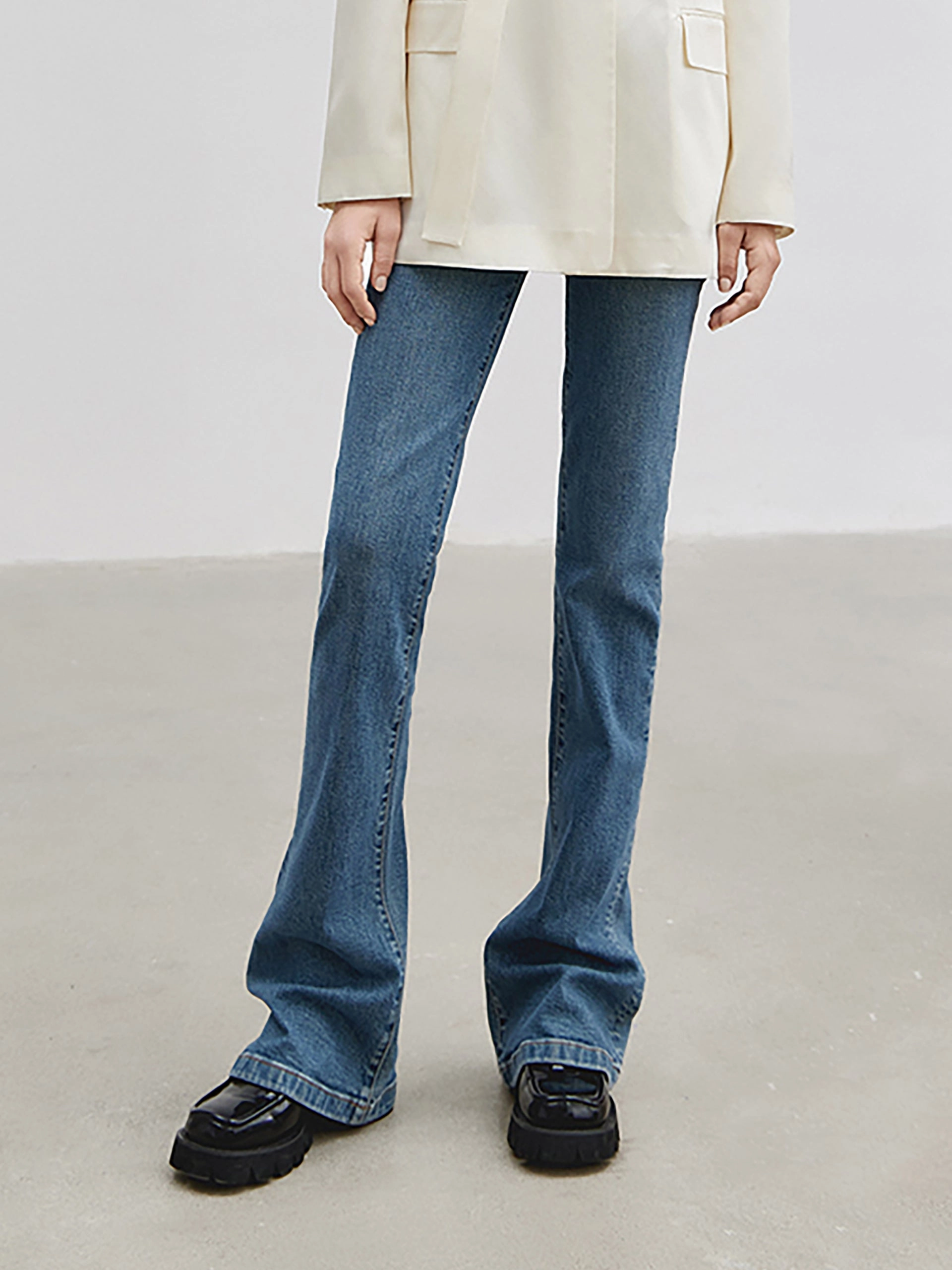 Lifestyle Ready Stylish Vibes High Waist Flared Jeans