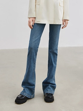 High Waist Flared Jeans Comfy Wear