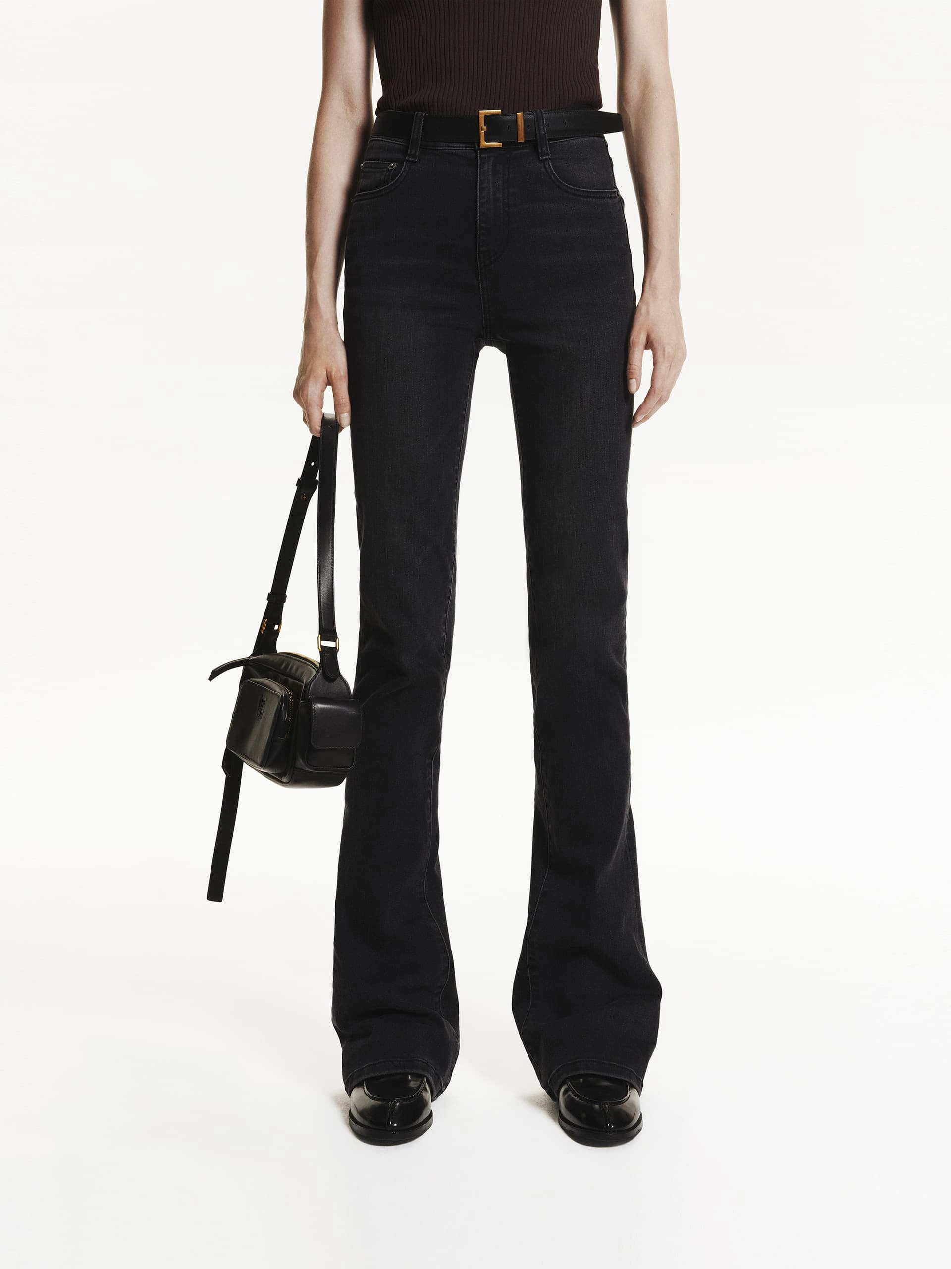 High Waist Stretchy Jeans Active Lifestyle Clean Silhouette