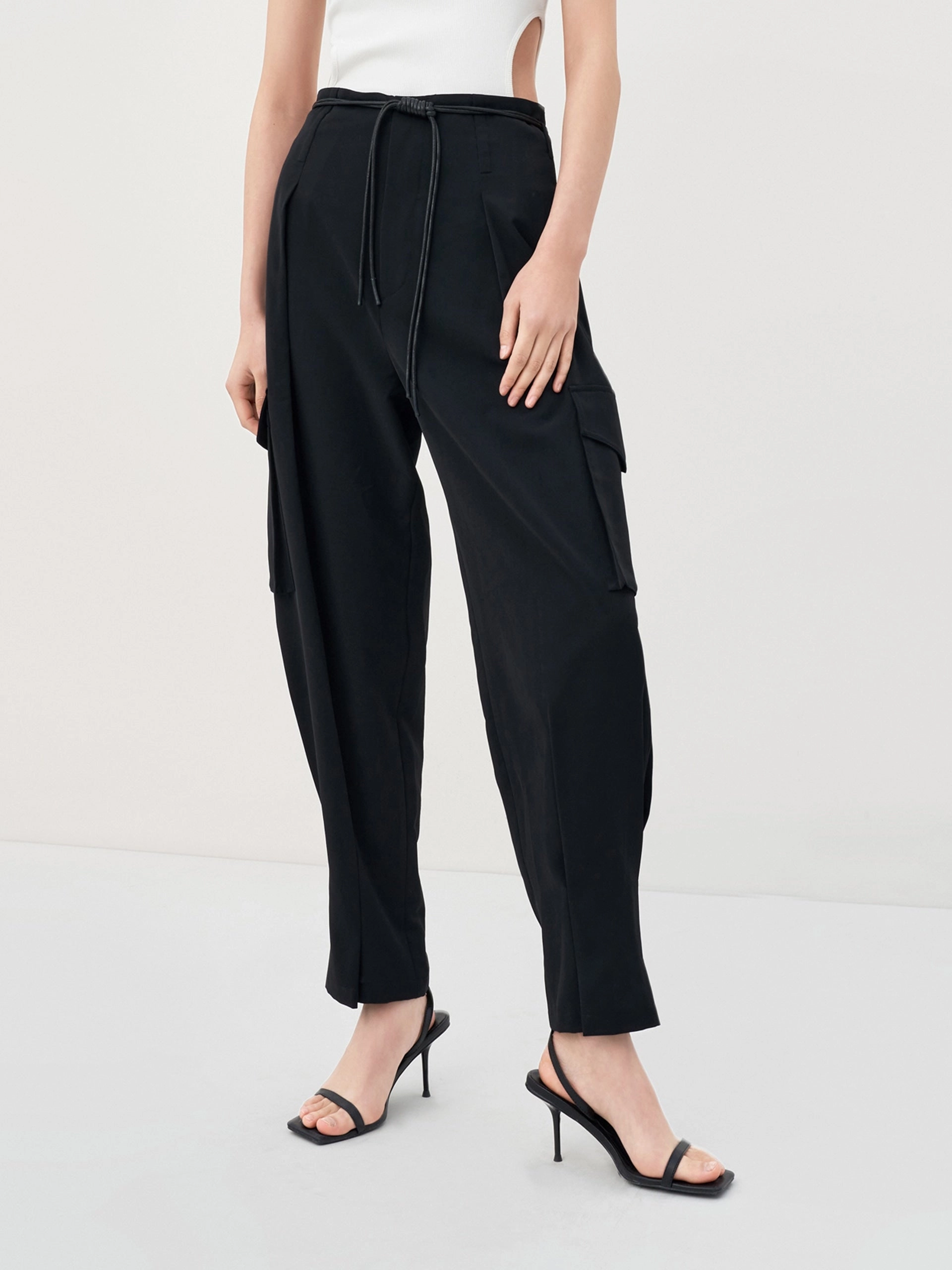 High Waist Tapered Cargo Pants Active Layers