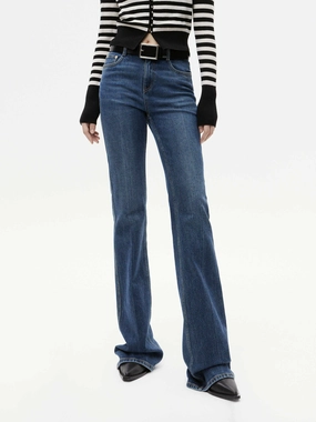 Routine Style High Waisted Flared Jeans