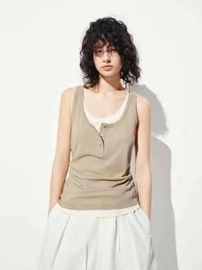 AllPurposeWear U-neck Layered Tank Top