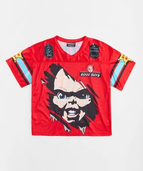 Chucky Football Jersey - Red Torsion Support Structure