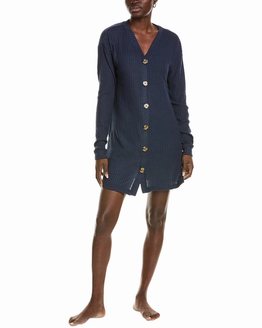 Light Knit Honeydew Off Duty Rib Knit Cardigan