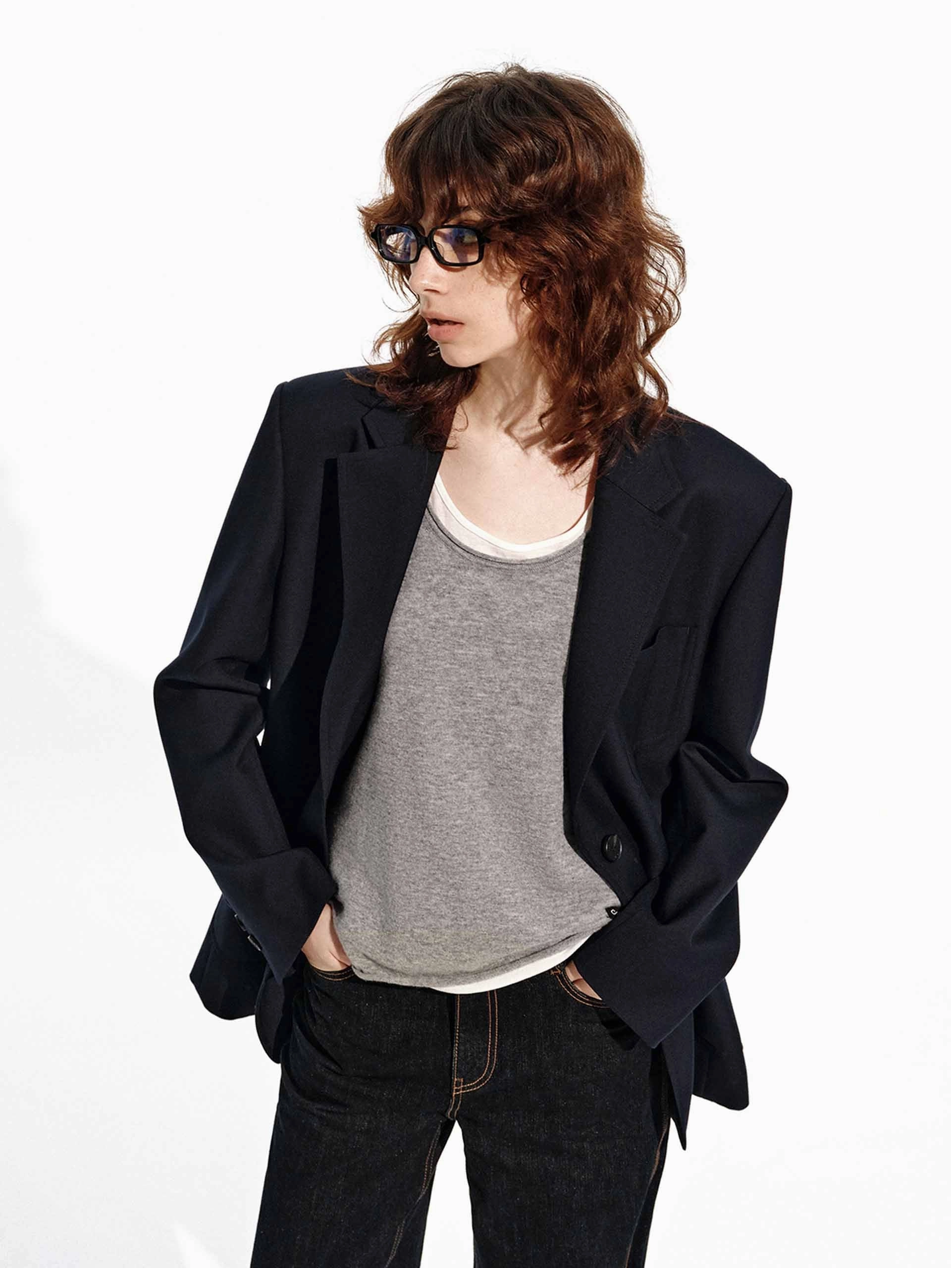 Ventilation Panels Patch Pocket Tailored Blazer