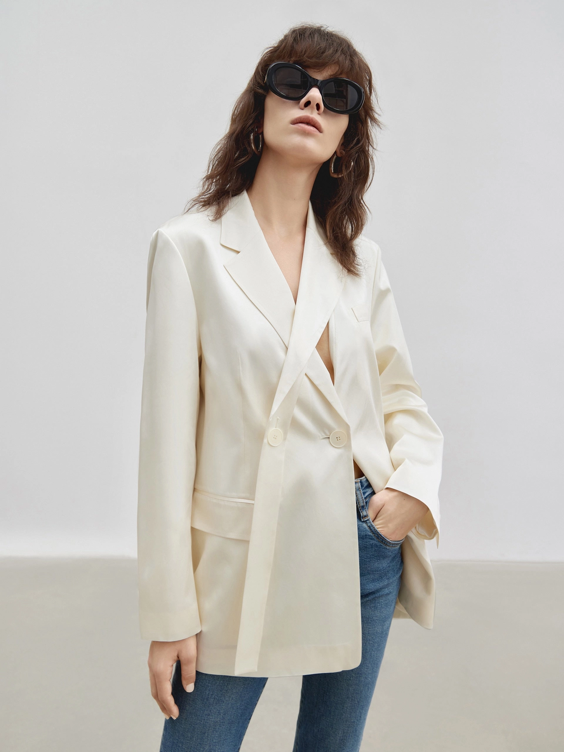 HOT SALE Deconstructed Acetate Blazer HighVisibility Trims Reinforced Elbows