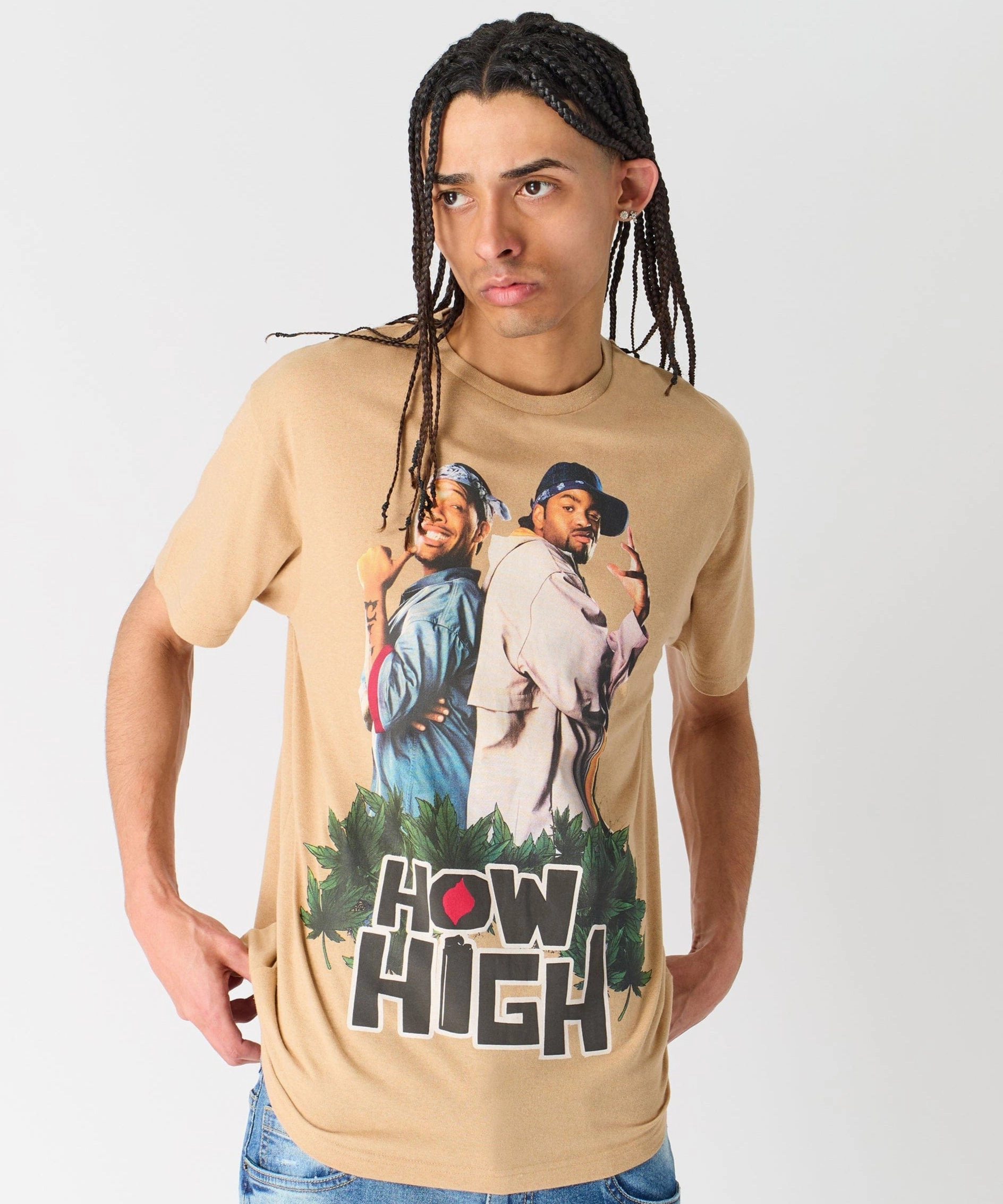 How High Short Sleeve Tee - Khaki Light Deflection Fabric