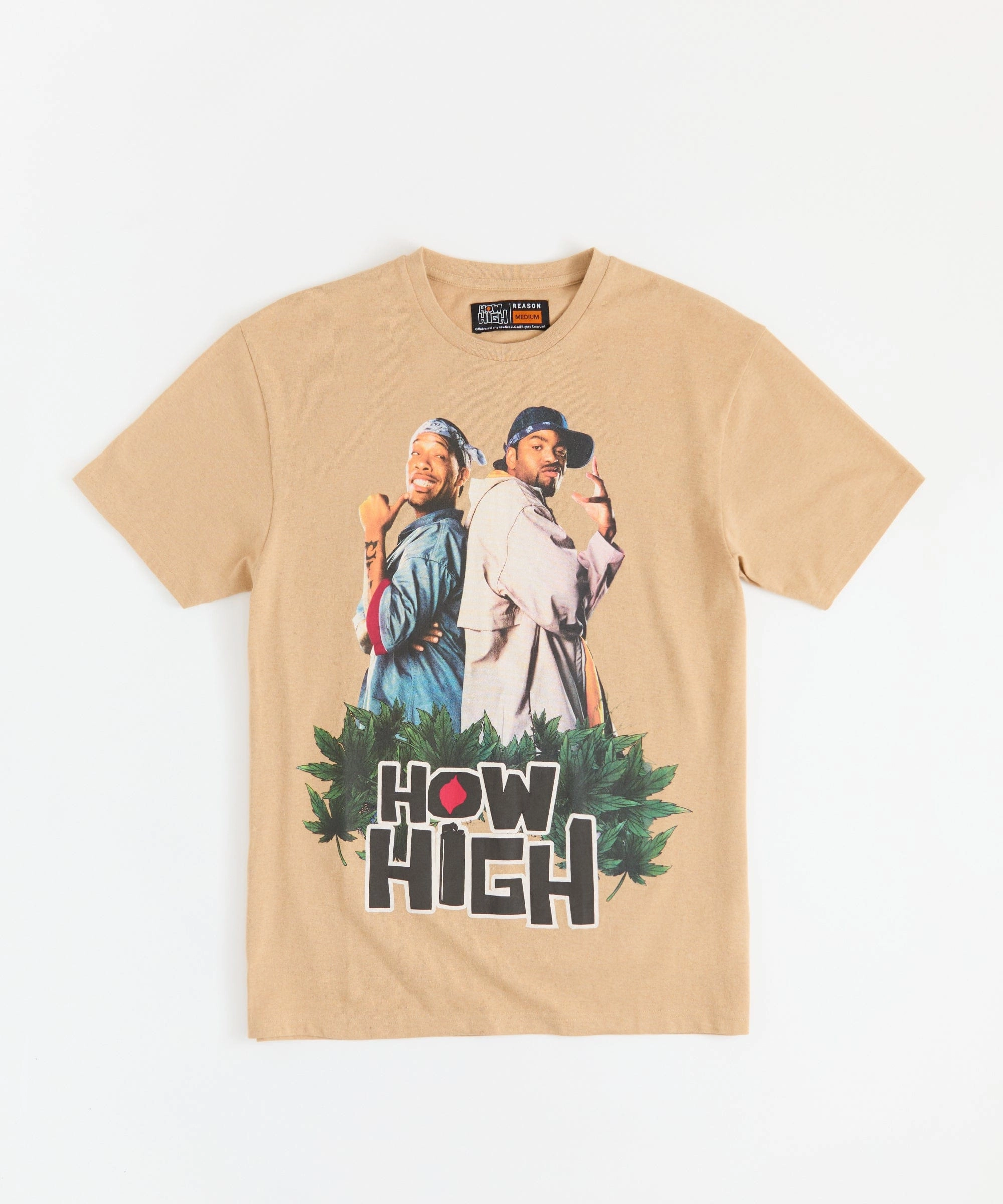 How High Short Sleeve Tee - Khaki RibbedCollar