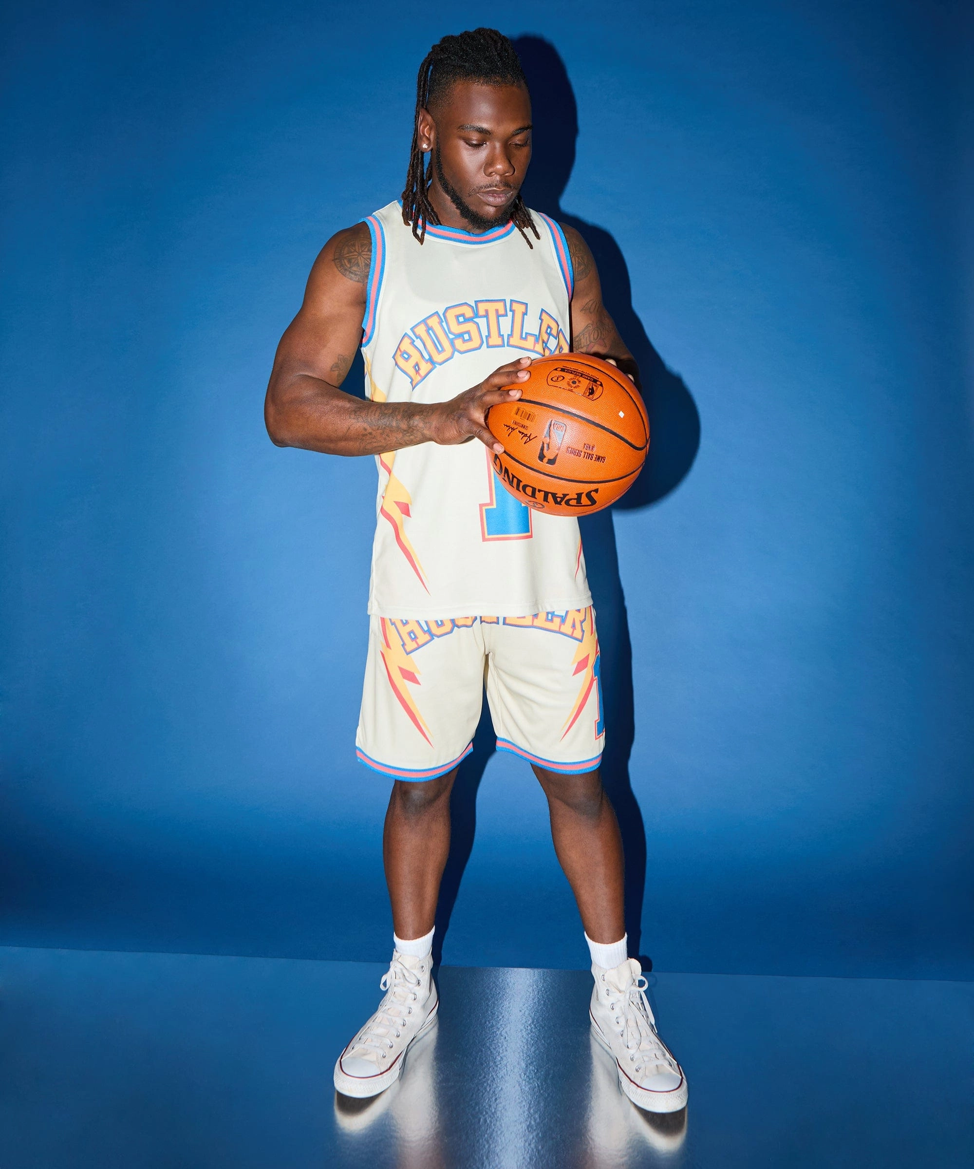 Hustler Basketball Jersey - Khaki MidweightKnit