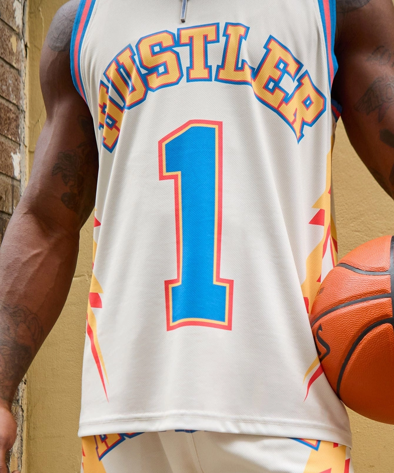 Built In Odor Control Hustler Basketball Jersey - Khaki