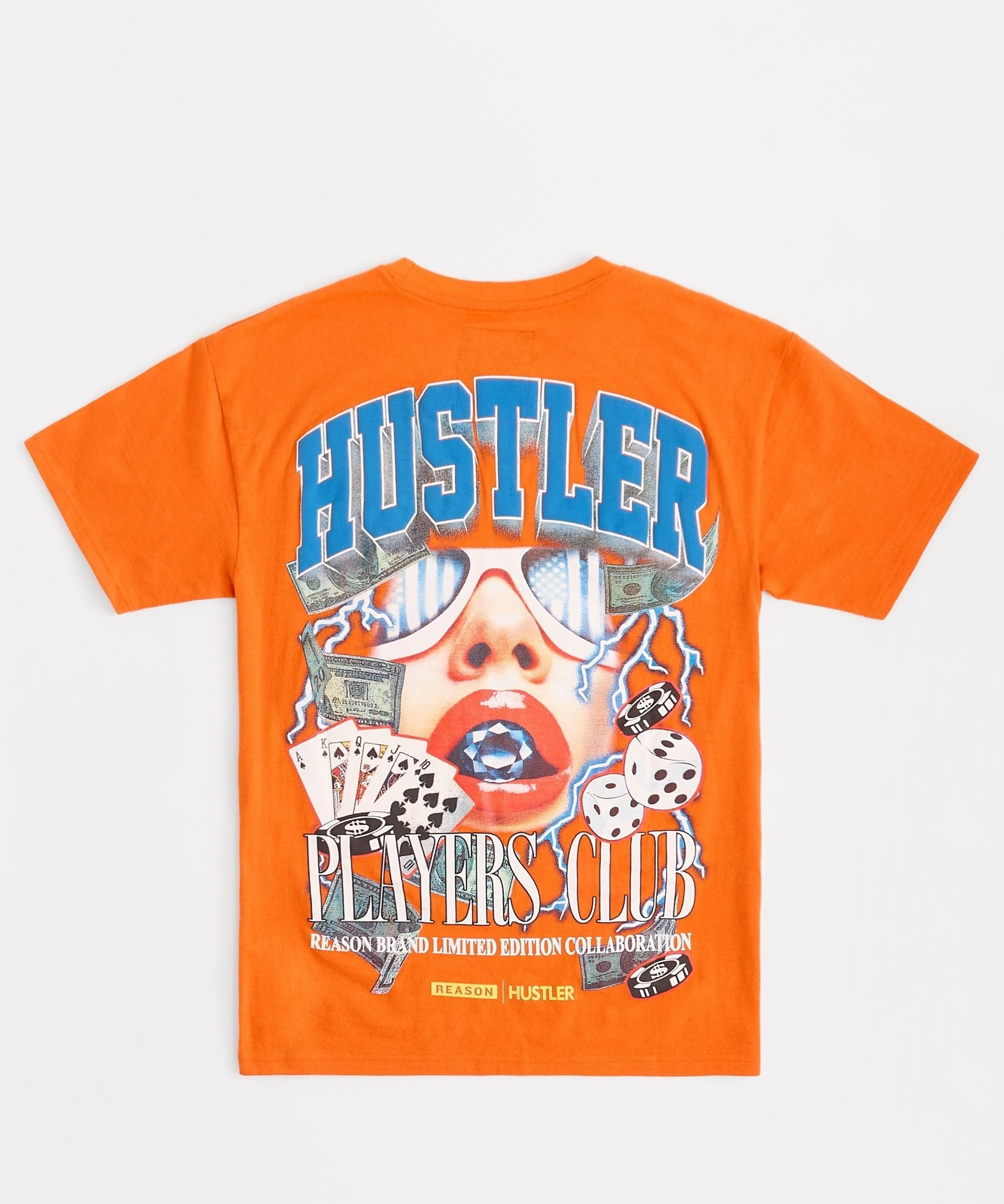 Hustler Players Club Short Sleeve Tee - Salmon Wicking Inner Lining